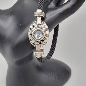 Brighton Cafe De Paris Bracelet Light Blue Crystal Center Interchangeable